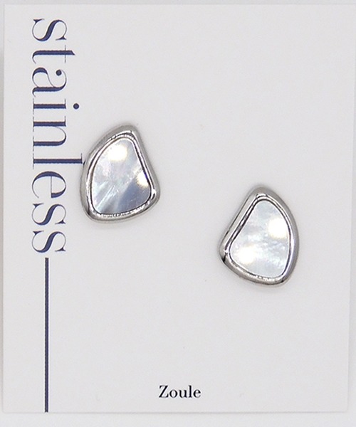 Zoule(ゾーラ)の「Zoule ゾーラ:ステンレスシリーズ stainless P-56 ステンレス ピアス(ピアス(両耳用)・レディース・シルバー/ゴールド・FREE)」の4枚目の写真