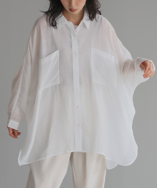 BABYLONE（バビロン）の「コットンシルクドルマンブラウス
