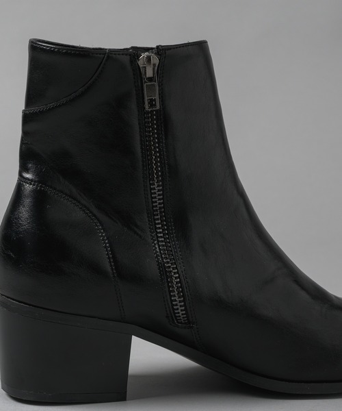 セール】side zip heel boots - サイドジップヒールブーツ（ブーツ