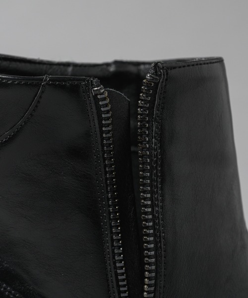 ADAMASTE（アダマスト）の「side zip heel boots - サイドジップヒール