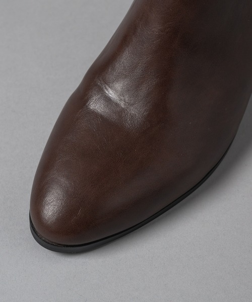 side zip heel boots - サイドジップヒールブーツ