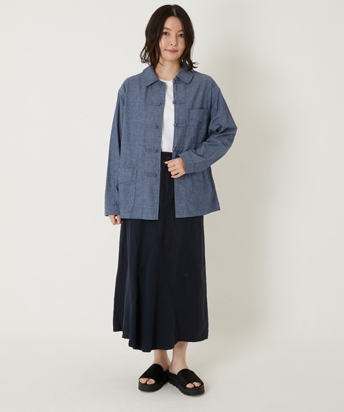 BLUE BLUE(ブルーブルー)の「オリジナルシャンブレー フレンチチャイナ ワークジャケット(その他アウター・メンズ・ブルー・SMALL/MEDIUM/LARGE/X-LARGE)」の16枚目の写真