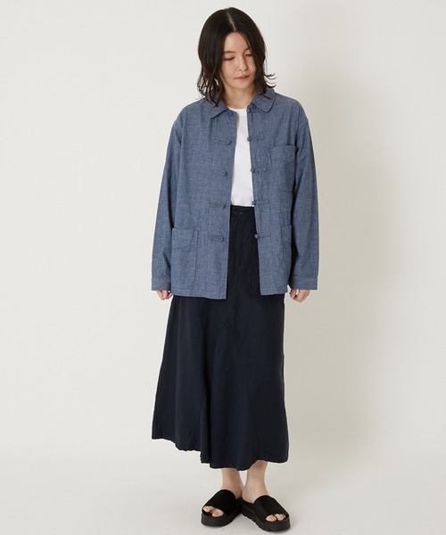 BLUE BLUE(ブルーブルー)の「オリジナルシャンブレー フレンチチャイナ ワークジャケット(その他アウター・メンズ・ブルー・SMALL/MEDIUM/LARGE/X-LARGE)」の17枚目の写真
