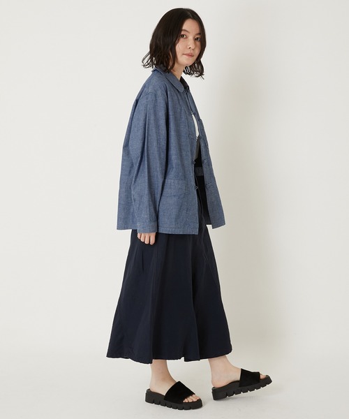 BLUE BLUE(ブルーブルー)の「オリジナルシャンブレー フレンチチャイナ ワークジャケット(その他アウター・メンズ・ブルー・SMALL/MEDIUM/LARGE/X-LARGE)」の11枚目の写真