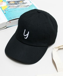 newhattan（ニューハッタン）の「【newhattan】 ニューハッタン 推し活 オリジナル イニシャル 刺繍 キャップ BLK AOH1400（キャップ）」