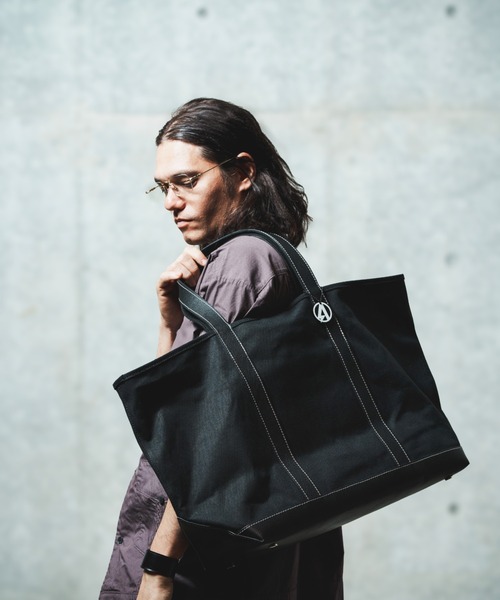 ADAM PATEK(アダムパテック)の「ADAMPATEK/leather combi basic big tote bag/レザーコンビベーシックビッグトート(AP2519038)(トートバッグ・レディース・ブラック/ホワイト・FREE)」の21枚目の写真