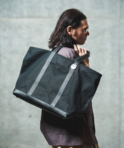 ADAM PATEK(アダムパテック)の「ADAMPATEK/leather combi basic big tote bag/レザーコンビベーシックビッグトート(AP2519038)(トートバッグ・レディース・ブラック/ホワイト・FREE)」の6枚目の写真