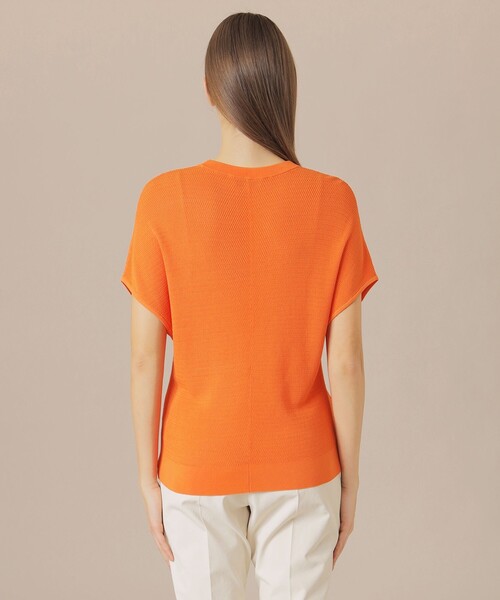 MACKINTOSH LONDON（マッキントッシュ ロンドン）の「ドライレーヨンニットプルオーバー（ニット/セーター・レディース・グレー系その他/ブラック/オレンジ・38）」の8枚目の写真