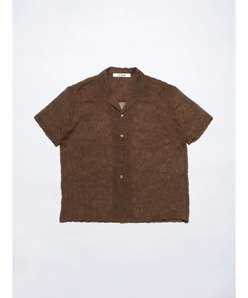 VEQUM(VEQUM)の「【VEQUM】SHEER BOXY SHIRT(シャツ/ブラウス・レディース・ブラウン/アイボリー・FREE)」の3枚目の写真