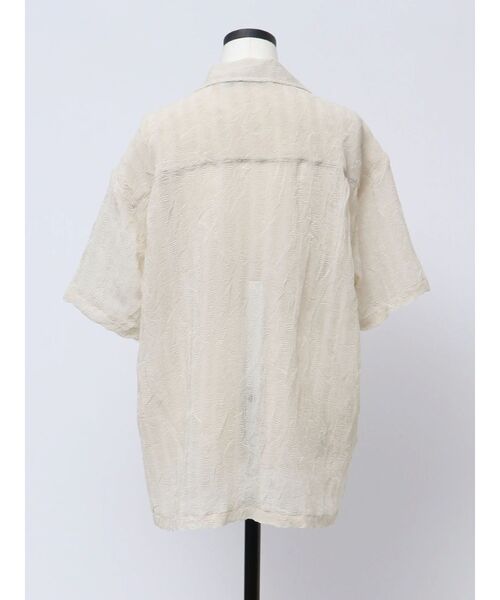 VEQUM(VEQUM)の「【VEQUM】SHEER BOXY SHIRT(シャツ/ブラウス・レディース・ブラウン/アイボリー・FREE)」の8枚目の写真