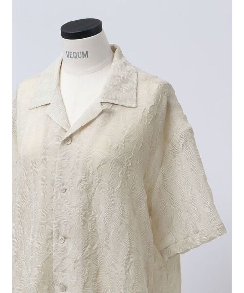 VEQUM(VEQUM)の「【VEQUM】SHEER BOXY SHIRT(シャツ/ブラウス・レディース・ブラウン/アイボリー・FREE)」の10枚目の写真