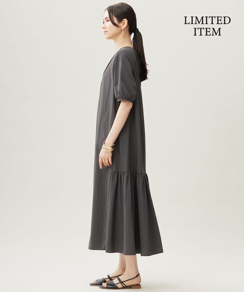 自由区(ジユウク)の「ファンクショナル ドレス(ワンピース・レディース・グレー系/ダルブルー系/カーキ系/オレンジ系・44/46/48)」の17枚目の写真