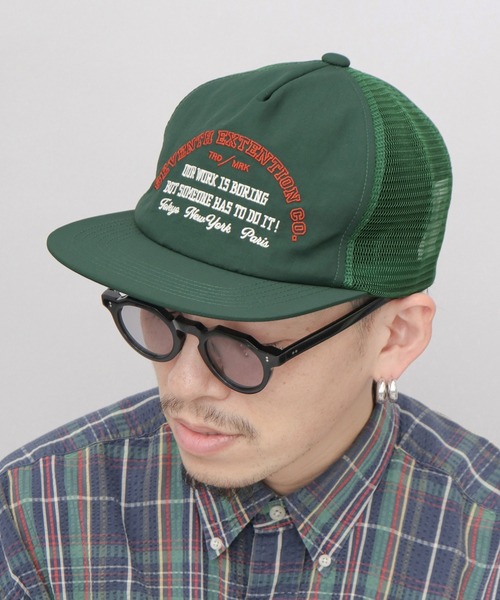 セール】平ツバ メッシュ トラッカーキャップ（キャップ