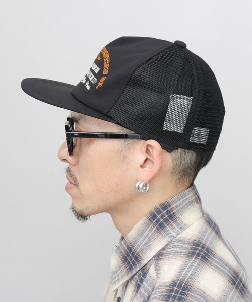 MYSTERIC メッシュトラッカーキャップ Basiquenti トラッカーキャップ メッシュキャップ メンズ