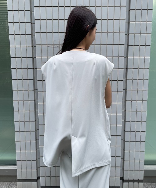 AIC.(エーアイシー)の「コード刺繍ベスト/セットアップ可能(ベスト・レディース・ライトグレー/ブラック・FREE)」の8枚目の写真