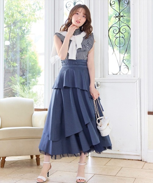 SWINGLE（スウィングル）の「スパンコールシアーニットカーディガン（カーディガン/ボレロ・レディース・ブラック/クリーム/オフホワイト/ブルー/ピンク・FREE）」の11枚目の写真