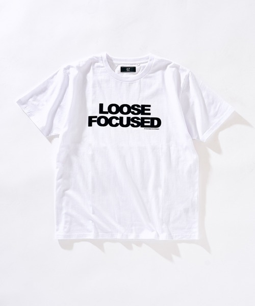 417 EDIFICE(フォーワンセブンエディフィス)の「【ZOZO限定】LOOSE FOCUSED Tee(Tシャツ/カットソー・メンズ・ブラック/ホワイト・S/M/L/XL)」の1枚目の写真