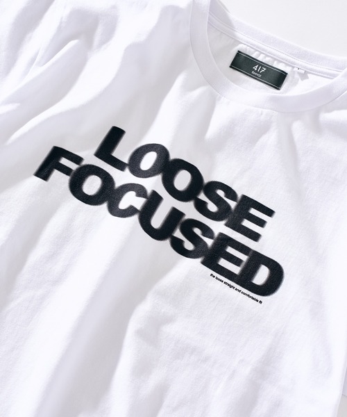 417 EDIFICE(フォーワンセブンエディフィス)の「【ZOZO限定】LOOSE FOCUSED Tee(Tシャツ/カットソー・メンズ・ブラック/ホワイト・S/M/L/XL)」の5枚目の写真