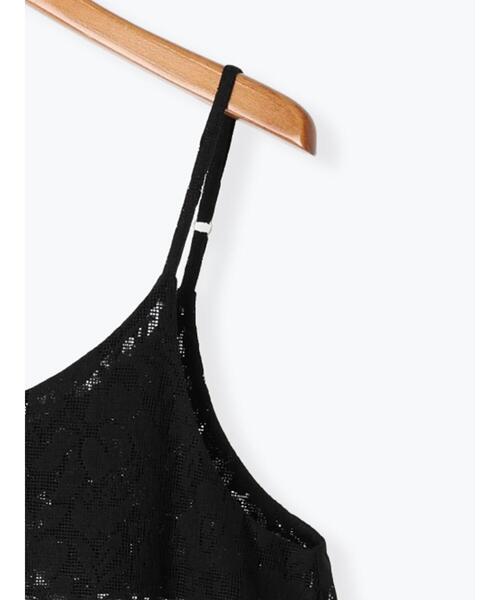 Lugnoncure（ルノンキュール）の「総レースキャミワンピース（ワンピース・レディース・ブラック/オフホワイト・F）」の10枚目の写真