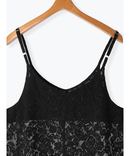 Lugnoncure（ルノンキュール）の「総レースキャミワンピース（ワンピース・レディース・ブラック/オフホワイト・F）」の12枚目の写真