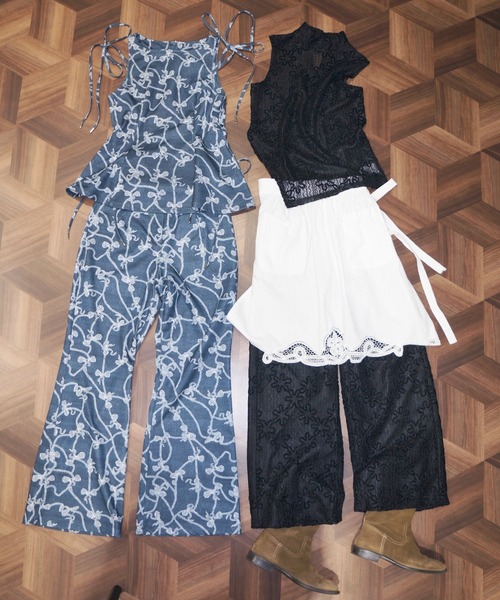 musubore（ムスボレ）の「side ribbon flare blouse / サイドリボンフレアブラウス（シャツ/ブラウス・レディース・その他/ネイビー・FREE）」の11枚目の写真