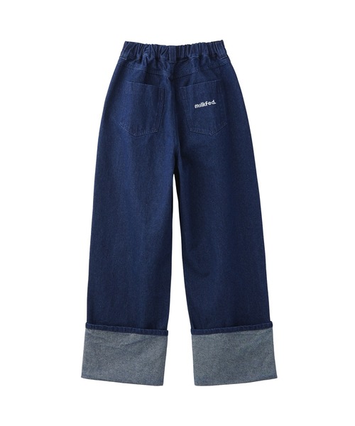 MILKFED.（ミルクフェド）の「ROLL UP DENIM（デニムパンツ・レディース・オフホワイト/ブラック/インディゴブルー・S/M）」の15枚目の写真