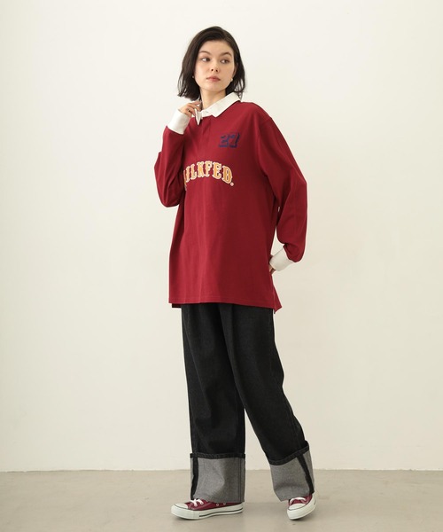 MILKFED.（ミルクフェド）の「ROLL UP DENIM（デニムパンツ・レディース・オフホワイト/ブラック/インディゴブルー・S/M）」の10枚目の写真