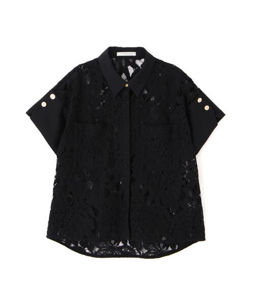 PINKY&DIANNE（ピンキーアンドダイアン）の「◆リーフ柄レースシャツ（シャツ/ブラウス・レディース・ホワイト/ブラック・38）」の15枚目の写真