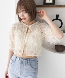 clear | チュールヤーンリボンブラウス [大人 カジュアル]≪2025SS新作≫(シャツ/ブラウス)