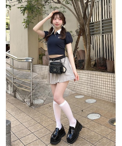 Darich（ダーリッチ）の「DRCHバイカラーポロシャツ（その他トップス