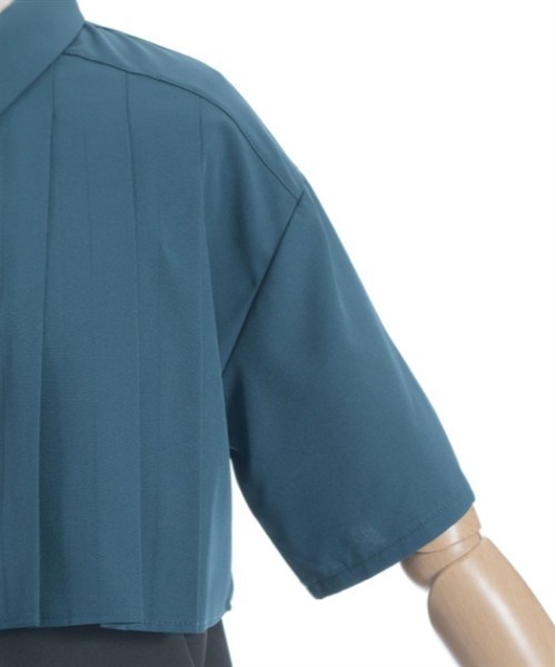 axes femme（アクシーズファム）の「チェーン付プリーツフラシブラウス（シャツ/ブラウス・レディース・ブルーグリーン/ブラック/キナリ・FREE）」の20枚目の写真