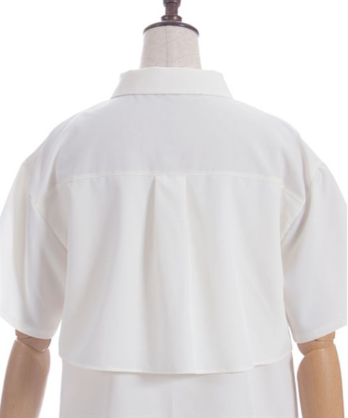 axes femme（アクシーズファム）の「チェーン付プリーツフラシブラウス（シャツ/ブラウス・レディース・ブルーグリーン/ブラック/キナリ・FREE）」の15枚目の写真