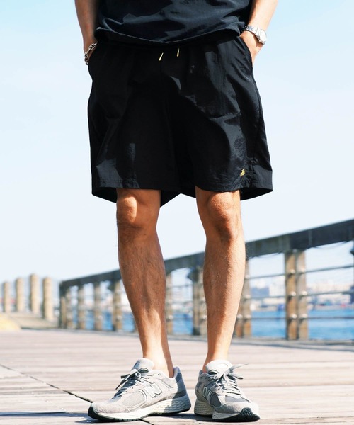 jiggys shop(ジギーズショップ)の「水陸両用 ナイロン ベイカー ショートパンツ(その他パンツ・メンズ・チャコールグレー/ブラック/ベージュ/ネイビー・MEDIUM/LARGE/X-LARGE)」の2枚目の写真