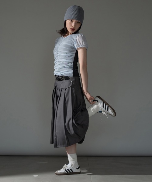 apres jour mignon(アプレジュールミニョン)の「レイヤードチュールトップス【ZOZOTOWN限定アイテム】(Tシャツ/カットソー・レディース・ブルー/チャコールグレー/ピンク/ブラウン系その他・X-LARGE/フリー)」の20枚目の写真