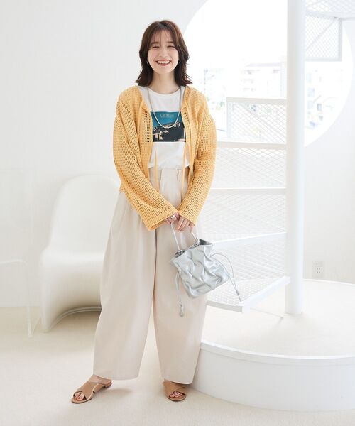 ELENCARE DUE（エレンカーレデュエ）の「・ELENCARE DUE コクーンタックパンツ（その他パンツ・レディース・アイボリー/カーキ/ブラック・FREE）」の4枚目の写真