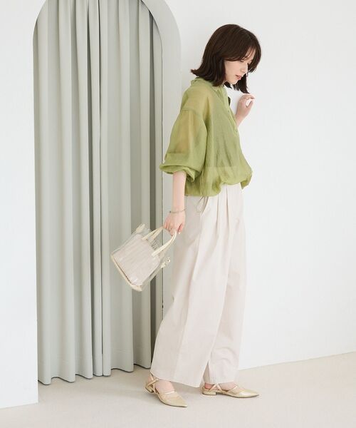 ELENCARE DUE（エレンカーレデュエ）の「・ELENCARE DUE コクーンタックパンツ（その他パンツ・レディース・アイボリー/カーキ/ブラック・FREE）」の5枚目の写真