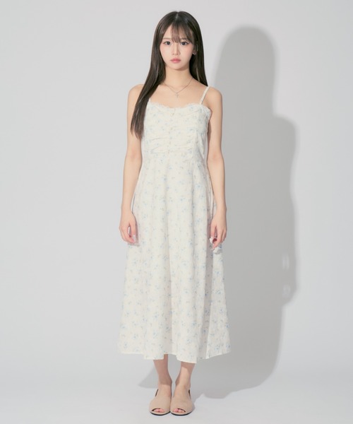 Pearl Floral Camisole Dress / パールフローラルキャミ