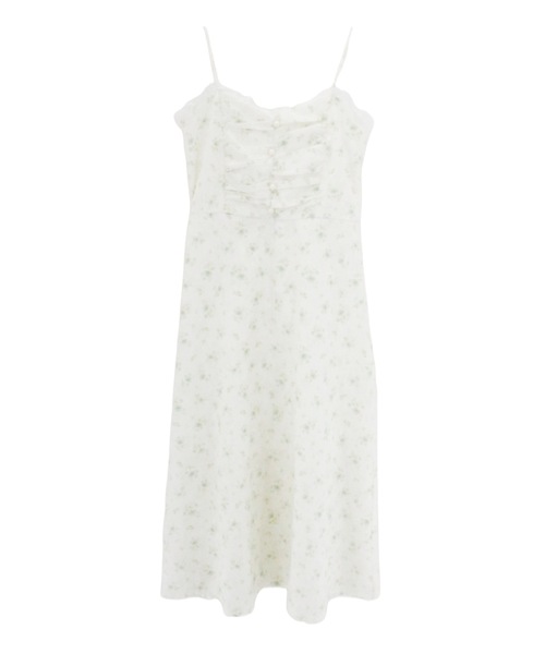 ALLuRing ChaRm(アリュリングチャーム)の「Pearl Floral Camisole Dress / パールフローラルキャミワンピース 小花柄(ワンピース・レディース・グリーン/ブルー/イエロー・FREE)」の14枚目の写真