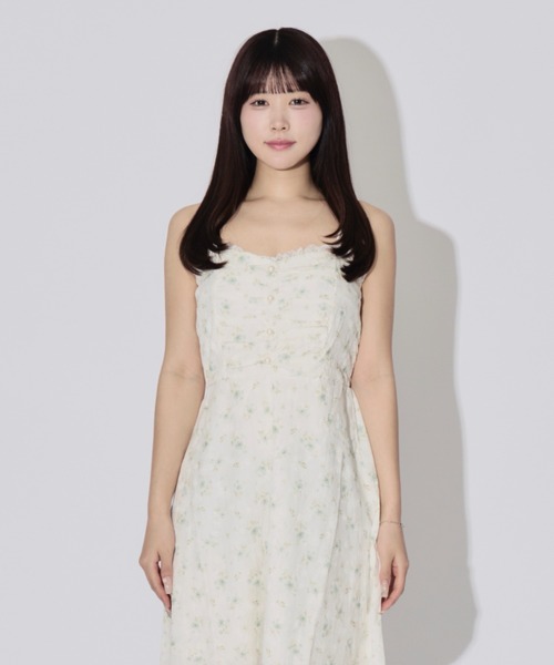ALLuRing ChaRm(アリュリングチャーム)の「Pearl Floral Camisole Dress / パールフローラルキャミワンピース 小花柄(ワンピース・レディース・グリーン/ブルー/イエロー・FREE)」の20枚目の写真