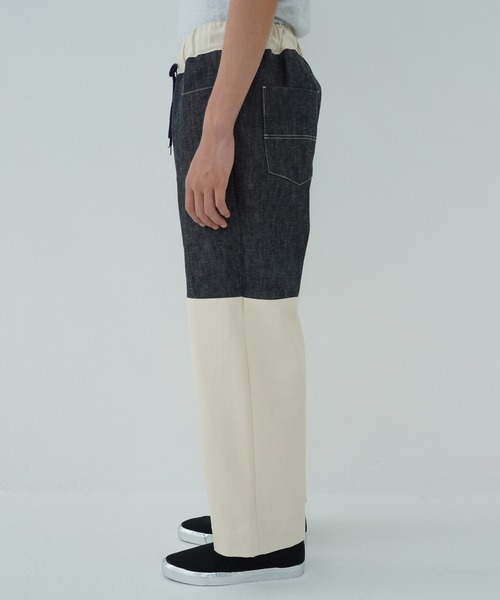 TUCKSHOP（タックショップ）の「SWITCH DENIM PANTS / スイッチ デニム パンツ（デニムパンツ・メンズ・ベージュ/ネイビー・1/2）」の9枚目の写真