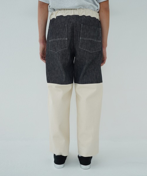TUCKSHOP（タックショップ）の「SWITCH DENIM PANTS / スイッチ デニム パンツ（デニムパンツ・メンズ・ベージュ/ネイビー・1/2）」の10枚目の写真