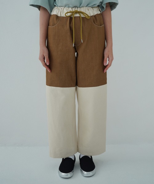 TUCKSHOP（タックショップ）の「SWITCH DENIM PANTS / スイッチ デニム パンツ（デニムパンツ・メンズ・ベージュ/ネイビー・1/2）」の12枚目の写真