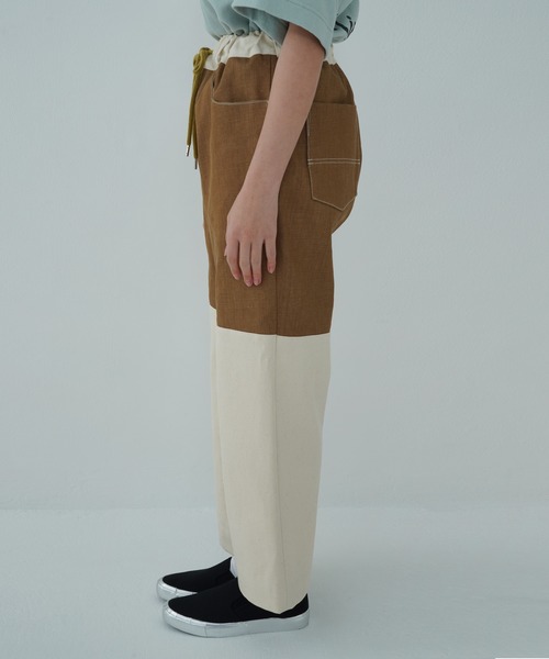 TUCKSHOP（タックショップ）の「SWITCH DENIM PANTS / スイッチ デニム パンツ（デニムパンツ・メンズ・ベージュ/ネイビー・1/2）」の13枚目の写真