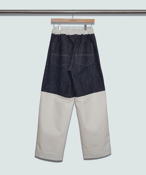 TUCKSHOP（タックショップ）の「SWITCH DENIM PANTS / スイッチ デニム パンツ（デニムパンツ・メンズ・ベージュ/ネイビー・1/2）」の11枚目の写真