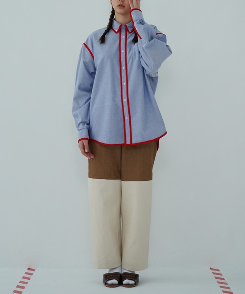 TUCKSHOP（タックショップ）の「SWITCH DENIM PANTS / スイッチ デニム パンツ（デニムパンツ・メンズ・ベージュ/ネイビー・1/2）」の21枚目の写真