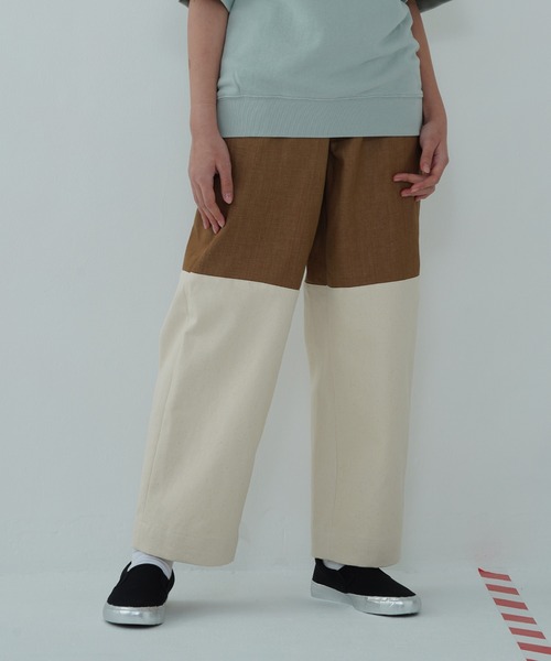 TUCKSHOP（タックショップ）の「SWITCH DENIM PANTS / スイッチ デニム パンツ（デニムパンツ・メンズ・ベージュ/ネイビー・1/2）」の22枚目の写真