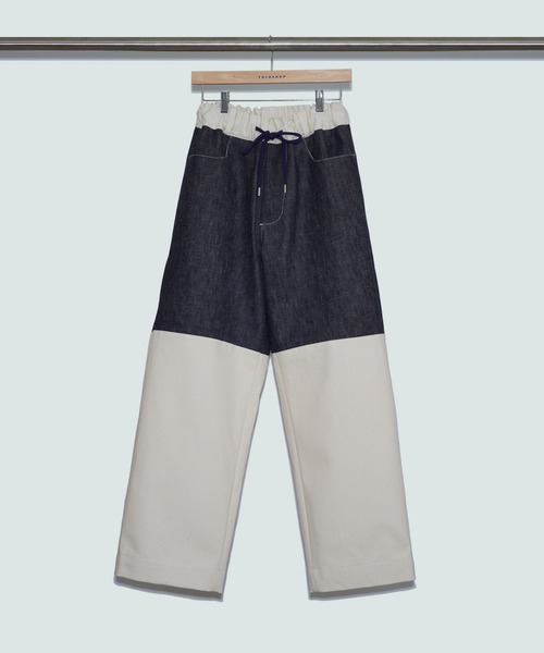 TUCKSHOP（タックショップ）の「SWITCH DENIM PANTS / スイッチ デニム パンツ（デニムパンツ・メンズ・ベージュ/ネイビー・1/2）」の18枚目の写真