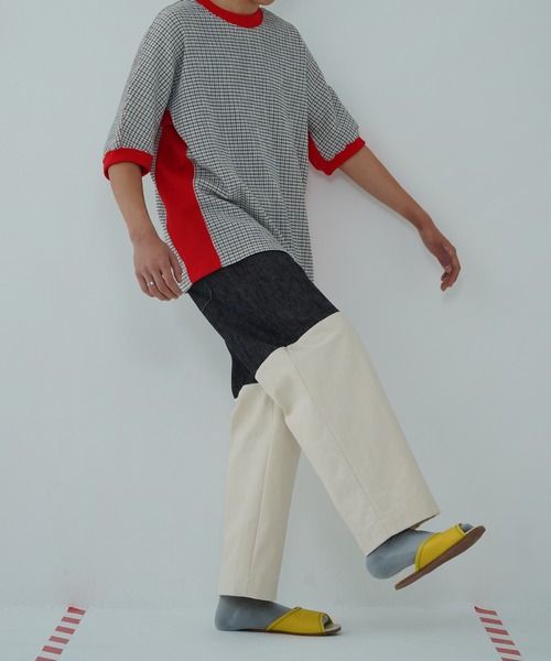 TUCKSHOP（タックショップ）の「SWITCH DENIM PANTS / スイッチ デニム パンツ（デニムパンツ・メンズ・ベージュ/ネイビー・1/2）」の20枚目の写真