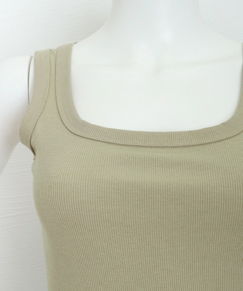 Miniministore(ミニミニストア)の「タンクトップ レディース 無地 Uネック(タンクトップ・レディース・ブラック/グレー/ブラウン/ライトグレー/ホワイト/ベージュ/ダークベージュ・L/M/XL)」の12枚目の写真