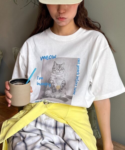CIAOPANIC TYPY（チャオパニックティピー）の「【UNISEX】ユニークアニマルフォトTEE（Tシャツ/カットソー・レディース・ホワイト/ホワイト系その他/ホワイト系その他2・MEDIUM/LARGE）」の15枚目の写真